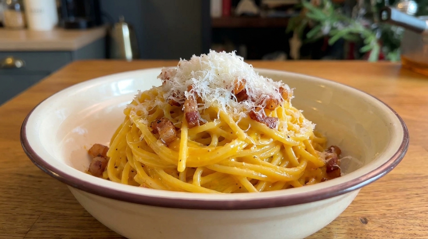 Authentiques Spaghetti à la Carbonara : La Recette Romaine