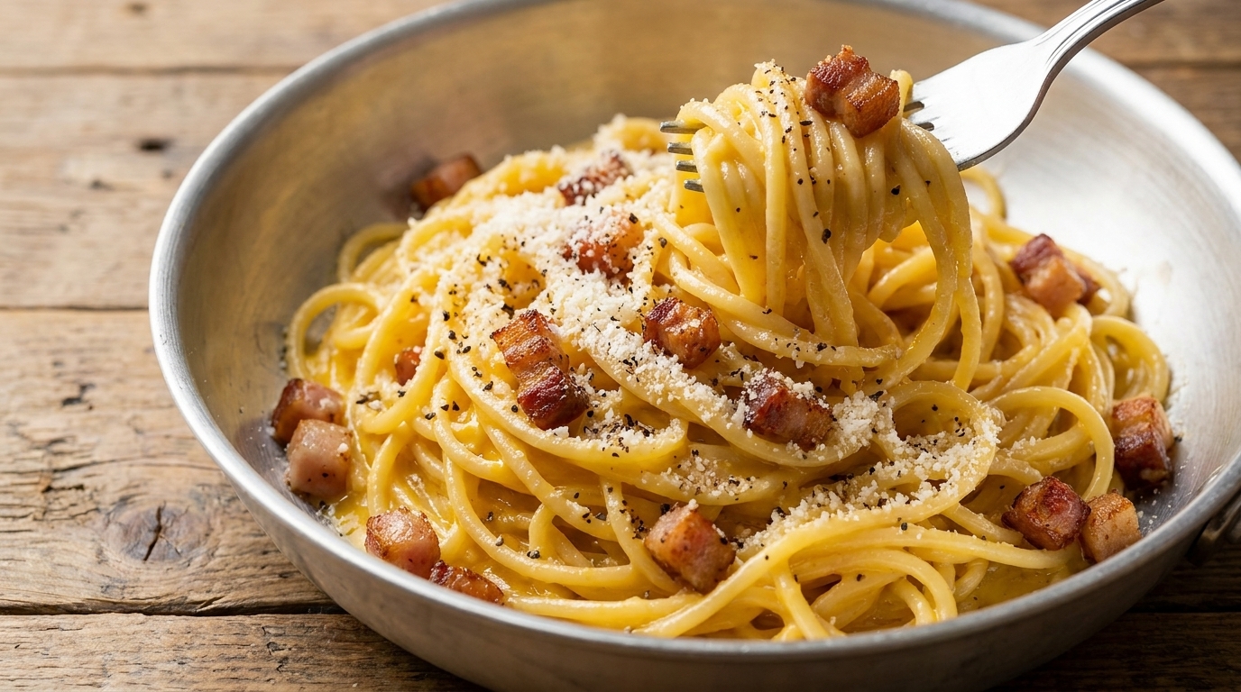 Véritable Carbonara Romaine (Pasta alla Carbonara)