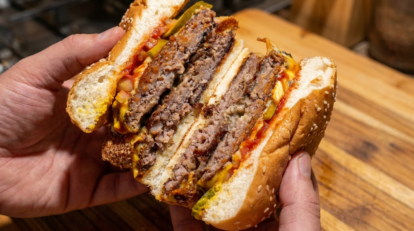Double Cheese Burger au Bœuf Classique