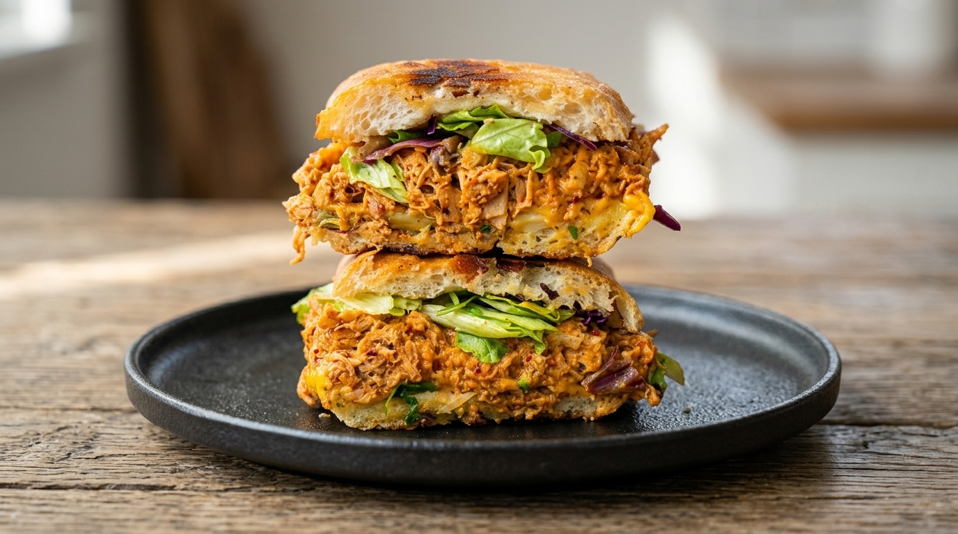 Sandwich au Poulet Effiloché à la Mexicaine