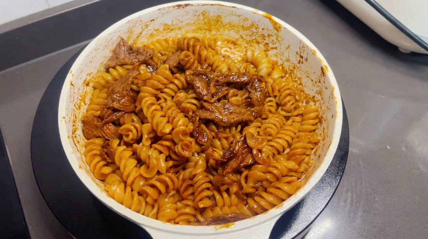 Fusilli sautés au bœuf : une recette facile