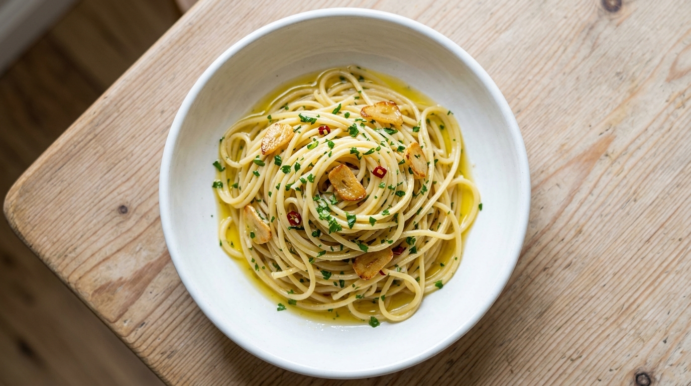 Spaghetti Aglio e Olio : Le classique italien