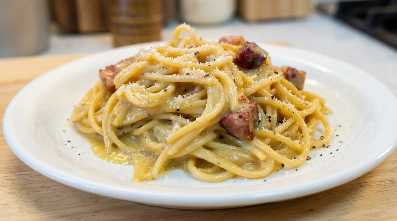 Spaghettis Carbonara Classiques