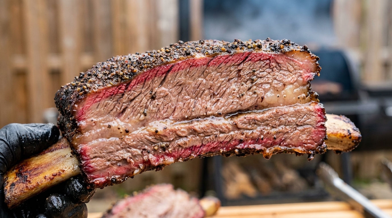 Côtes de Bœuf Fumées Façon Texas (Dinosaur Ribs)
