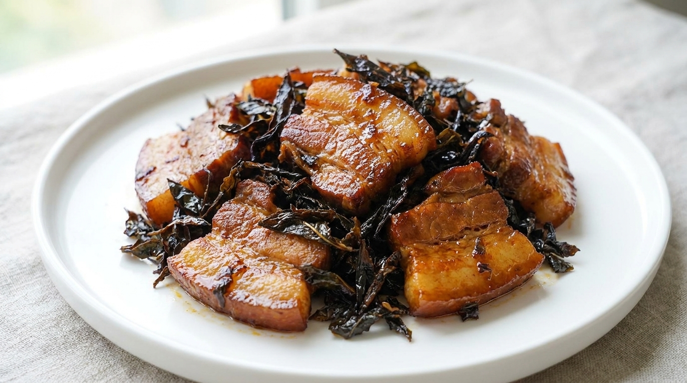 Poitrine de Porc Braisée au Thé Tieguanyin