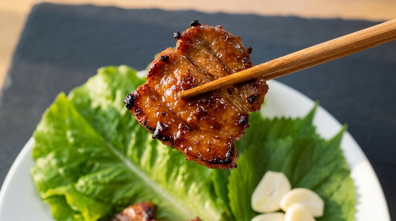 Porc grillé mariné à la coréenne (Dwaeji Bulgogi)