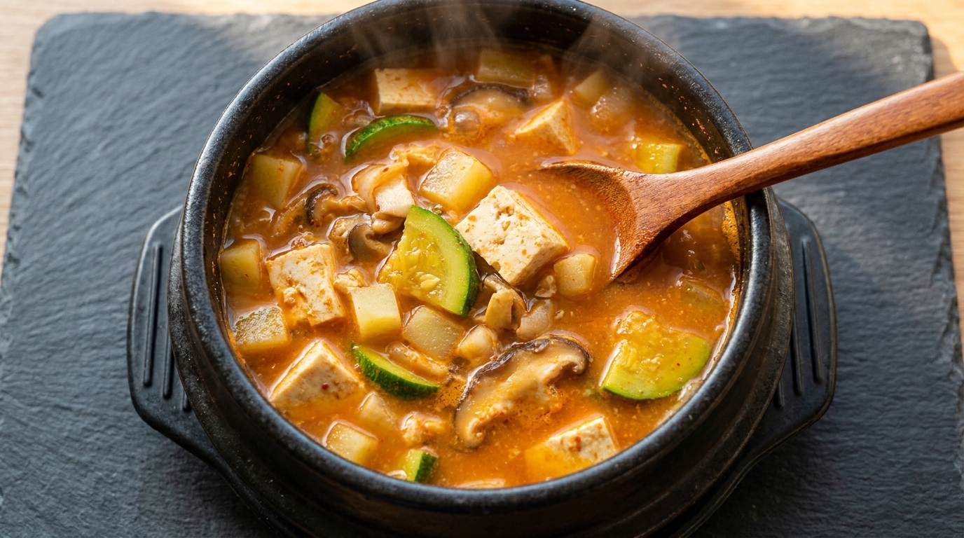 Doenjang Jjigae Classique (Ragoût Coréen à la Pâte de Soja)