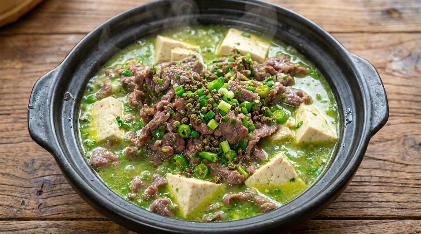 Bœuf au Poivre de Sichuan et Tofu