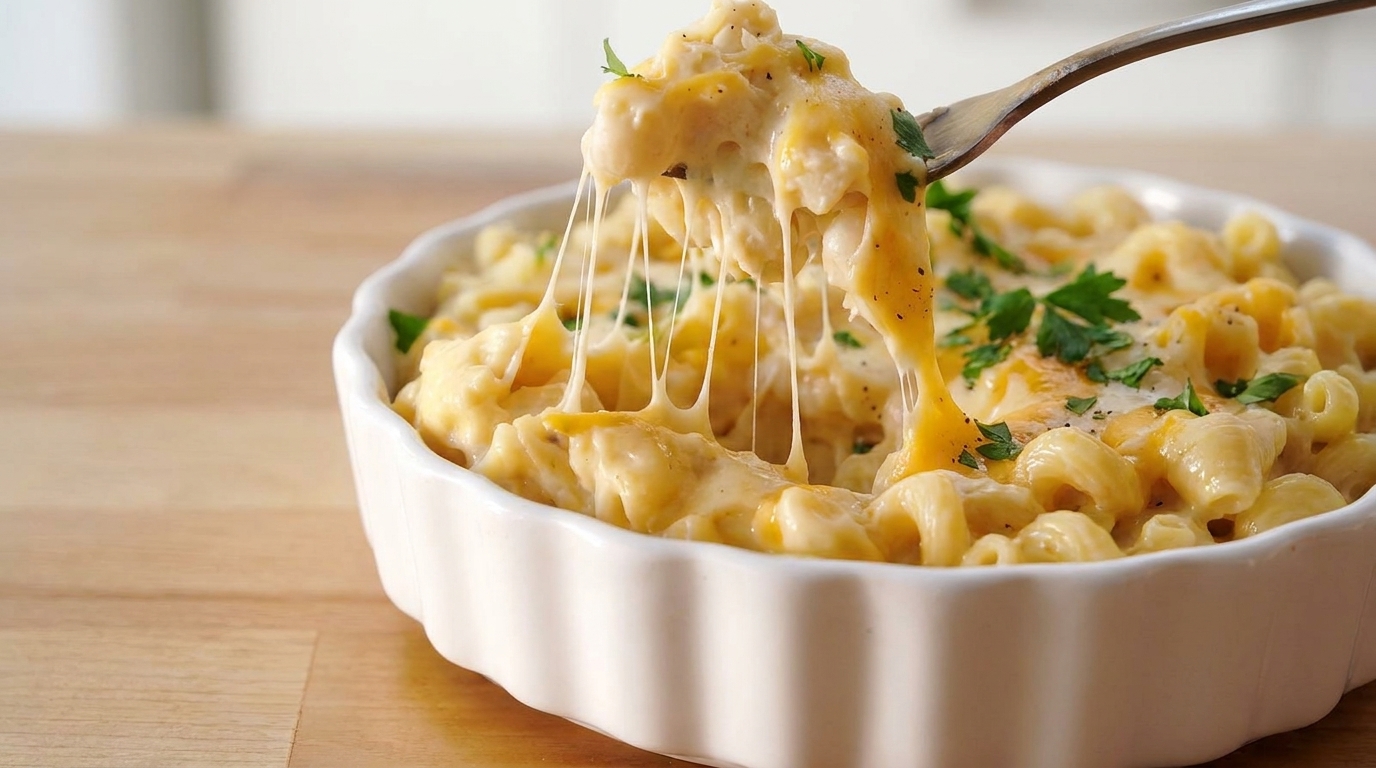 Pâtes spirales crémeuses au fromage à la casserole