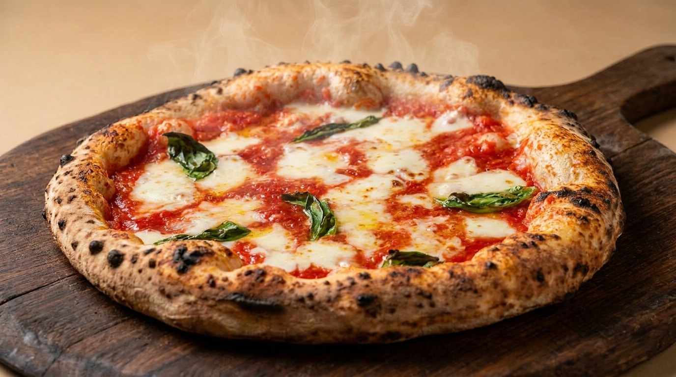 Véritable Pizza Margherita Napolitaine