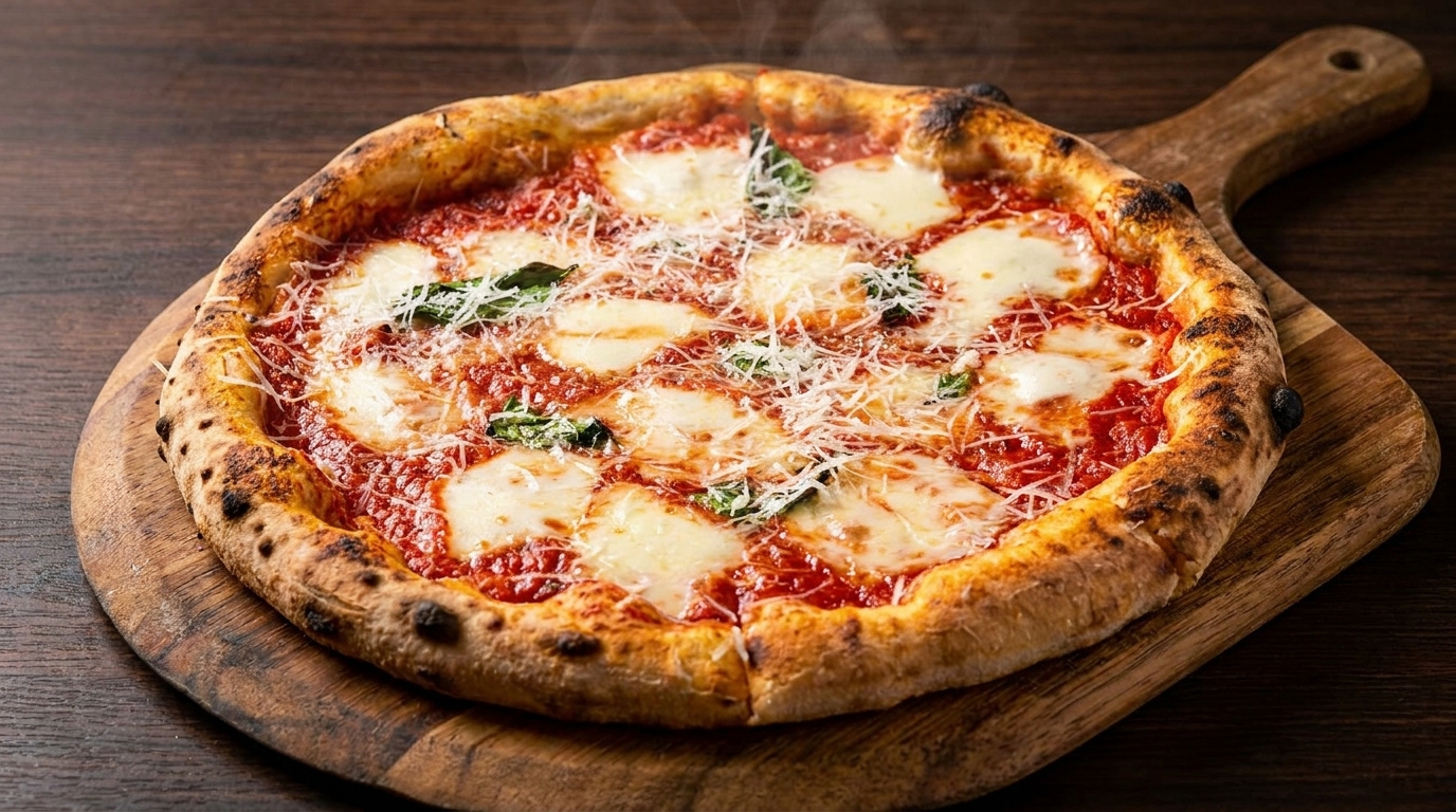 Authentique Pizza Margherita Napolitaine