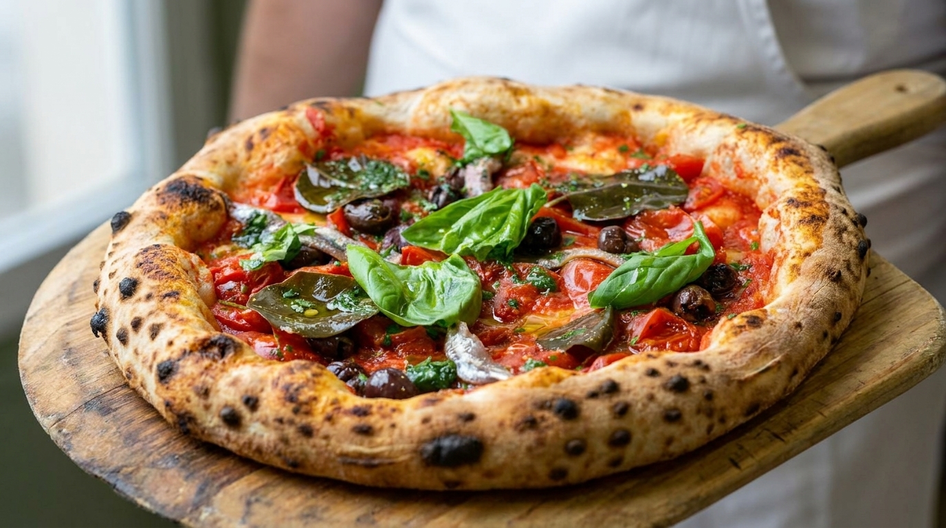 Pizza Marinara Napolitaine aux Anchois (Pizza du Marin)