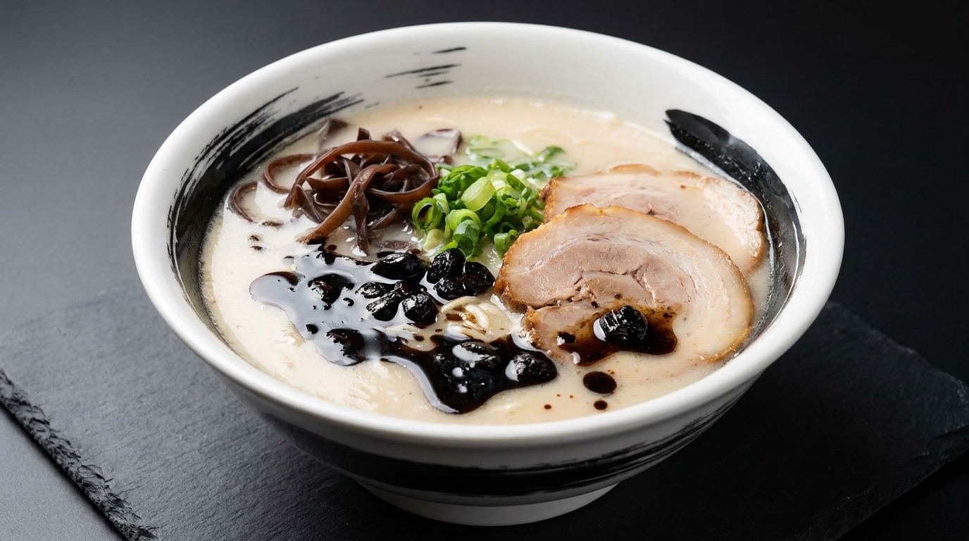 Huile d'Ail Noir Authentique pour Ramen Tonkotsu (Mayu)