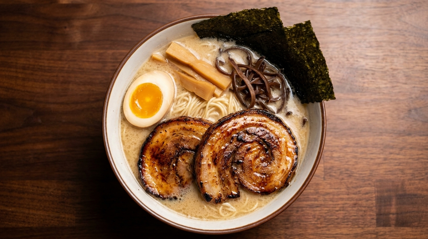 Chashu de Porc Authentique et Ramen Tonkotsu Maison