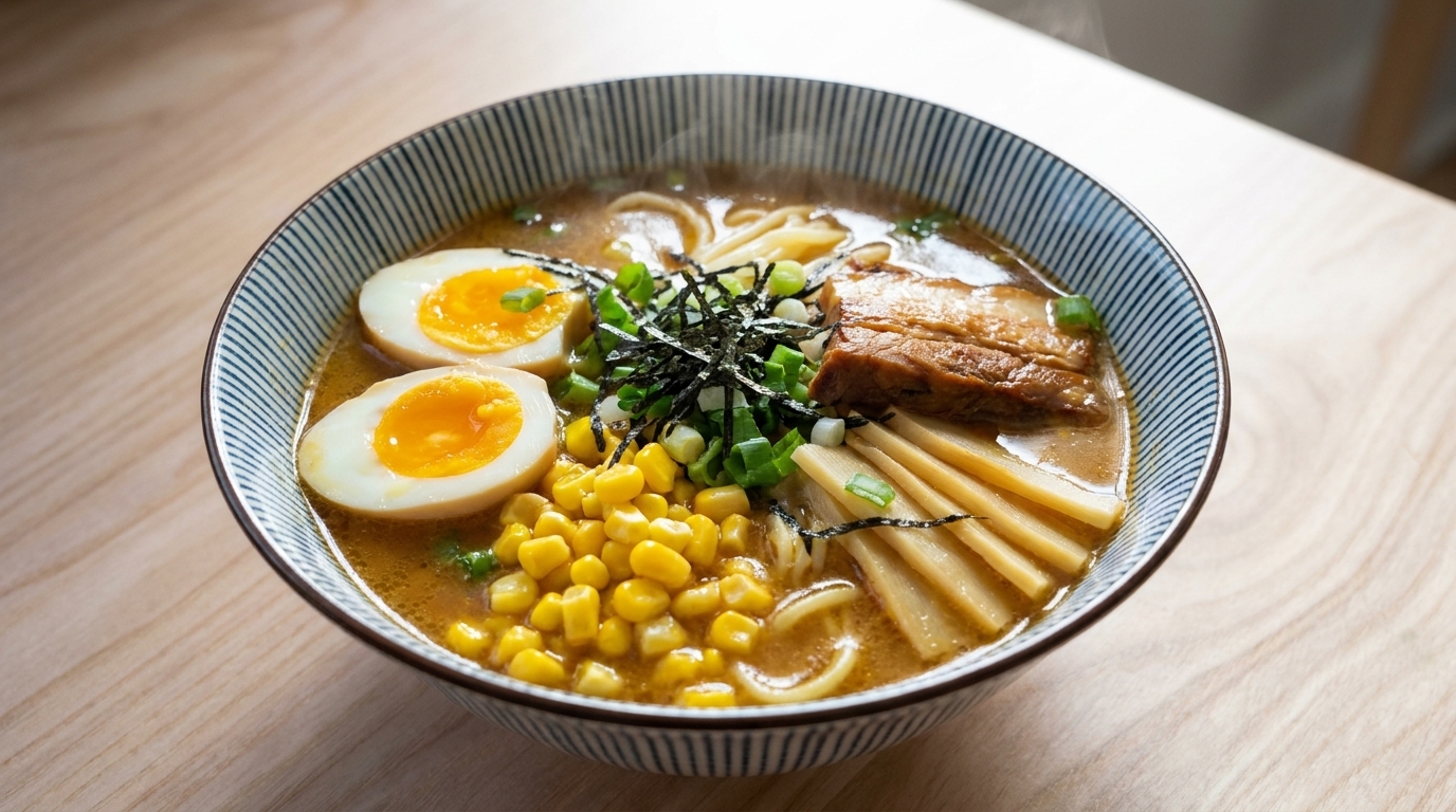 Ramen au Miso Traditionnel au Porc Chashu