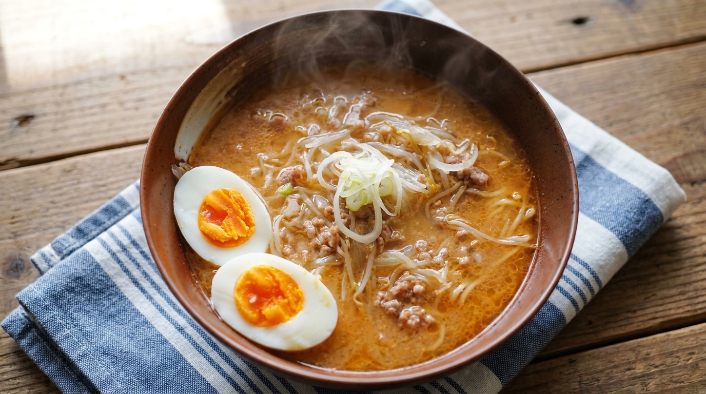 Véritable Ramen au Miso de Sapporo (Hokkaido)