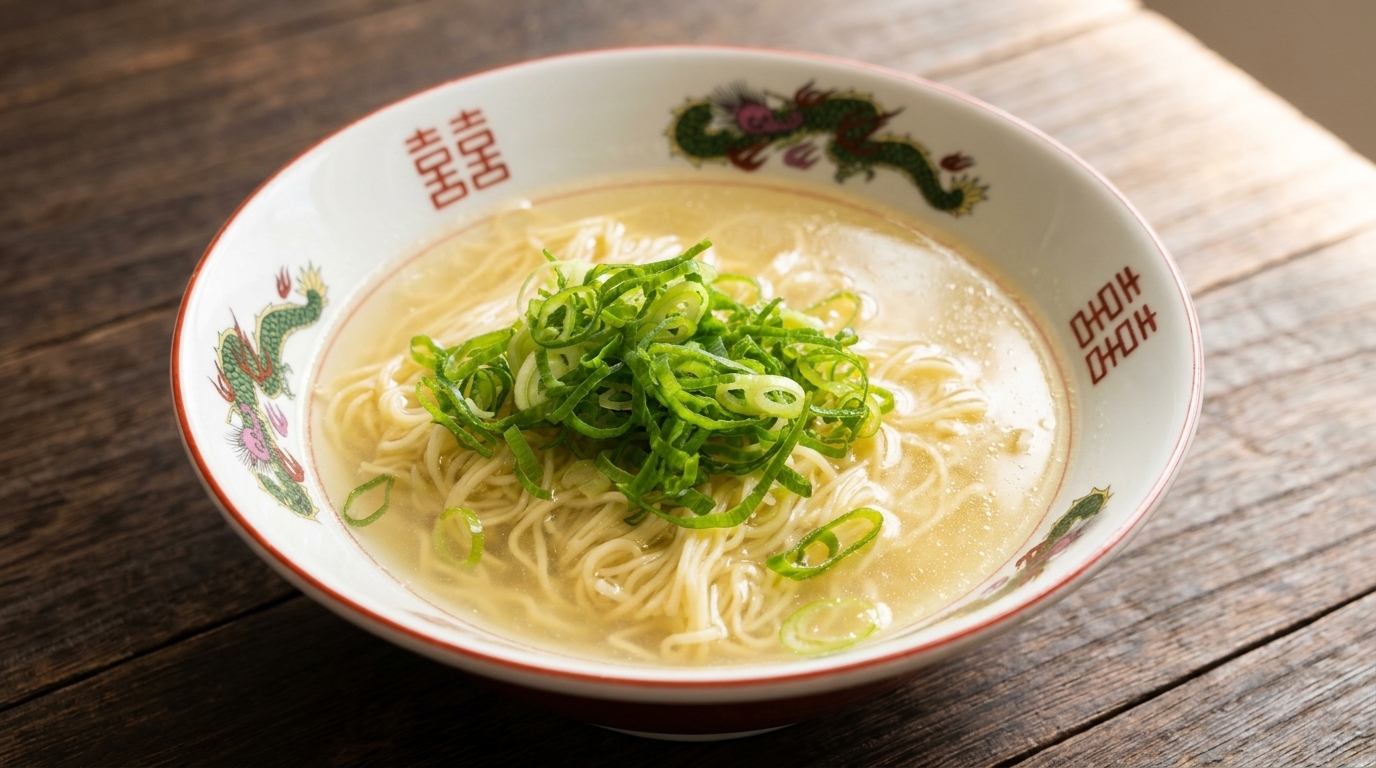 Ramen Shio Japonais au Bouillon Clair (Ramen au Sel)