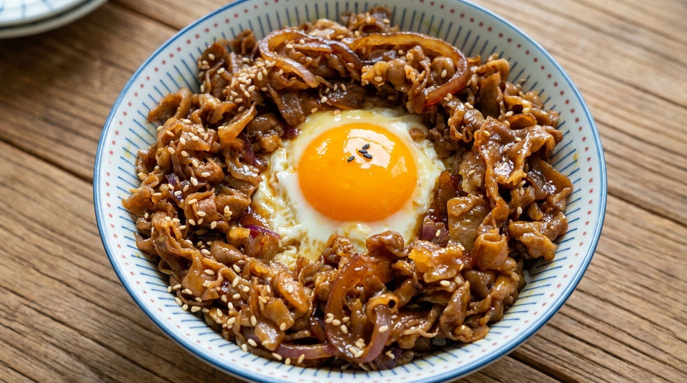 Bol de riz au bœuf teriyaki rapide (façon Gyudon)