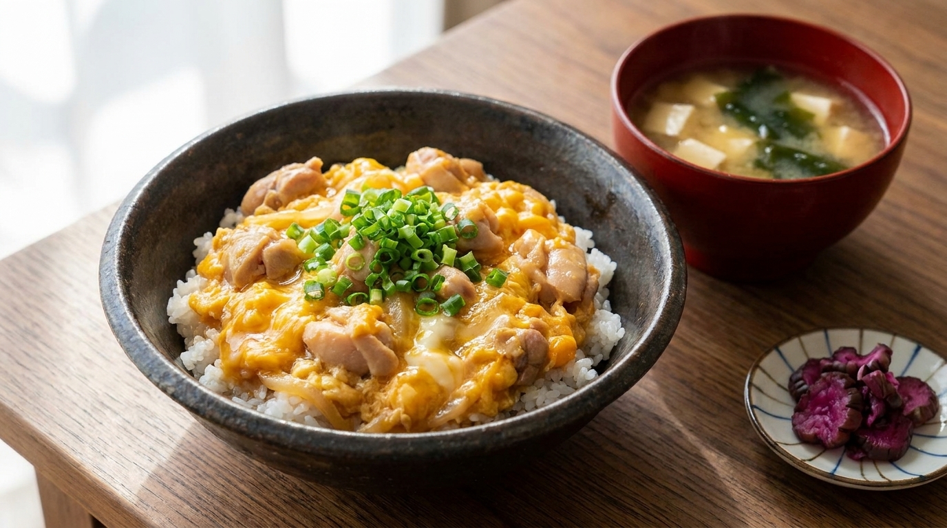 Oyakodon Classique (Bol de Riz Japonais au Poulet et à l'Œuf)