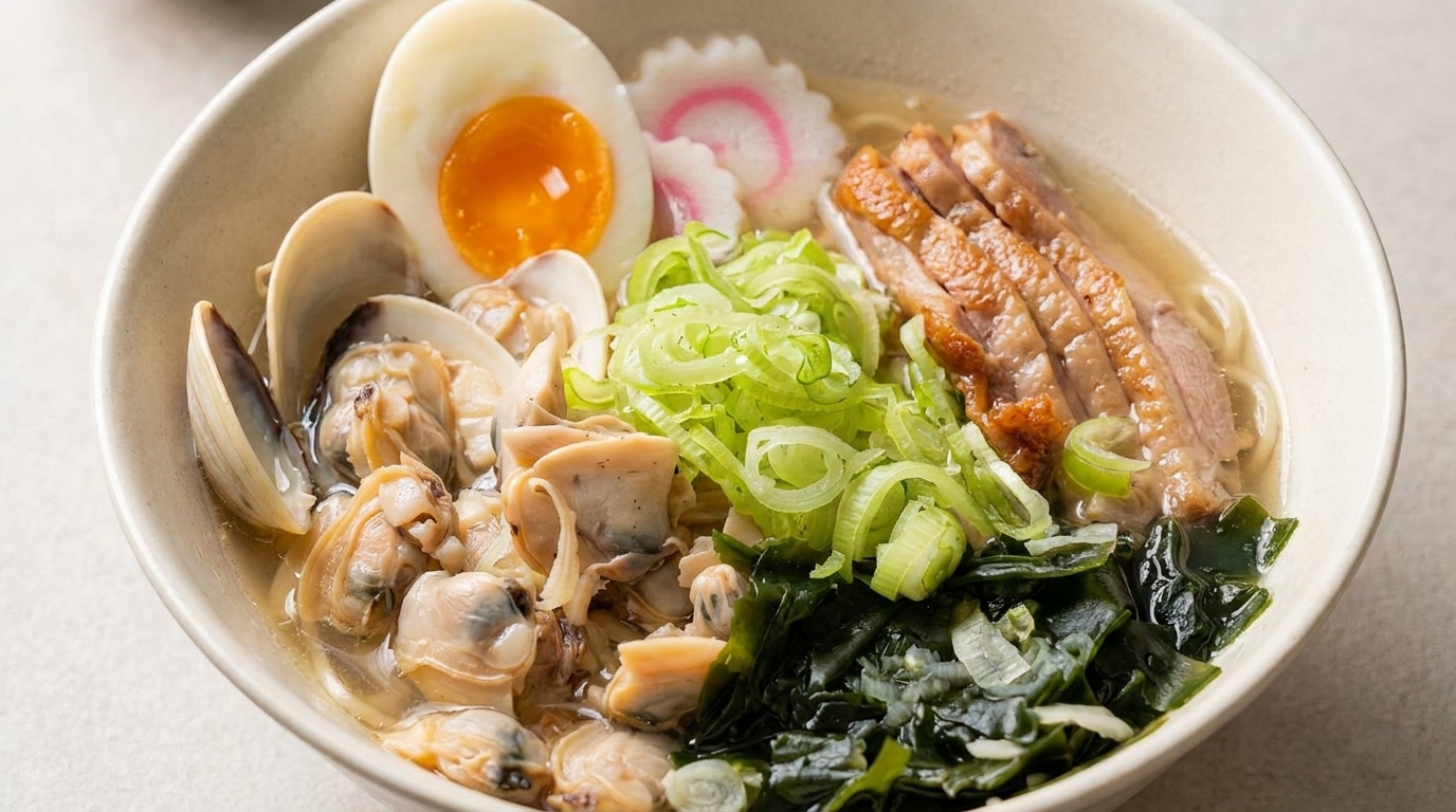 Ramen Shio aux Palourdes et Canard Poêlé
