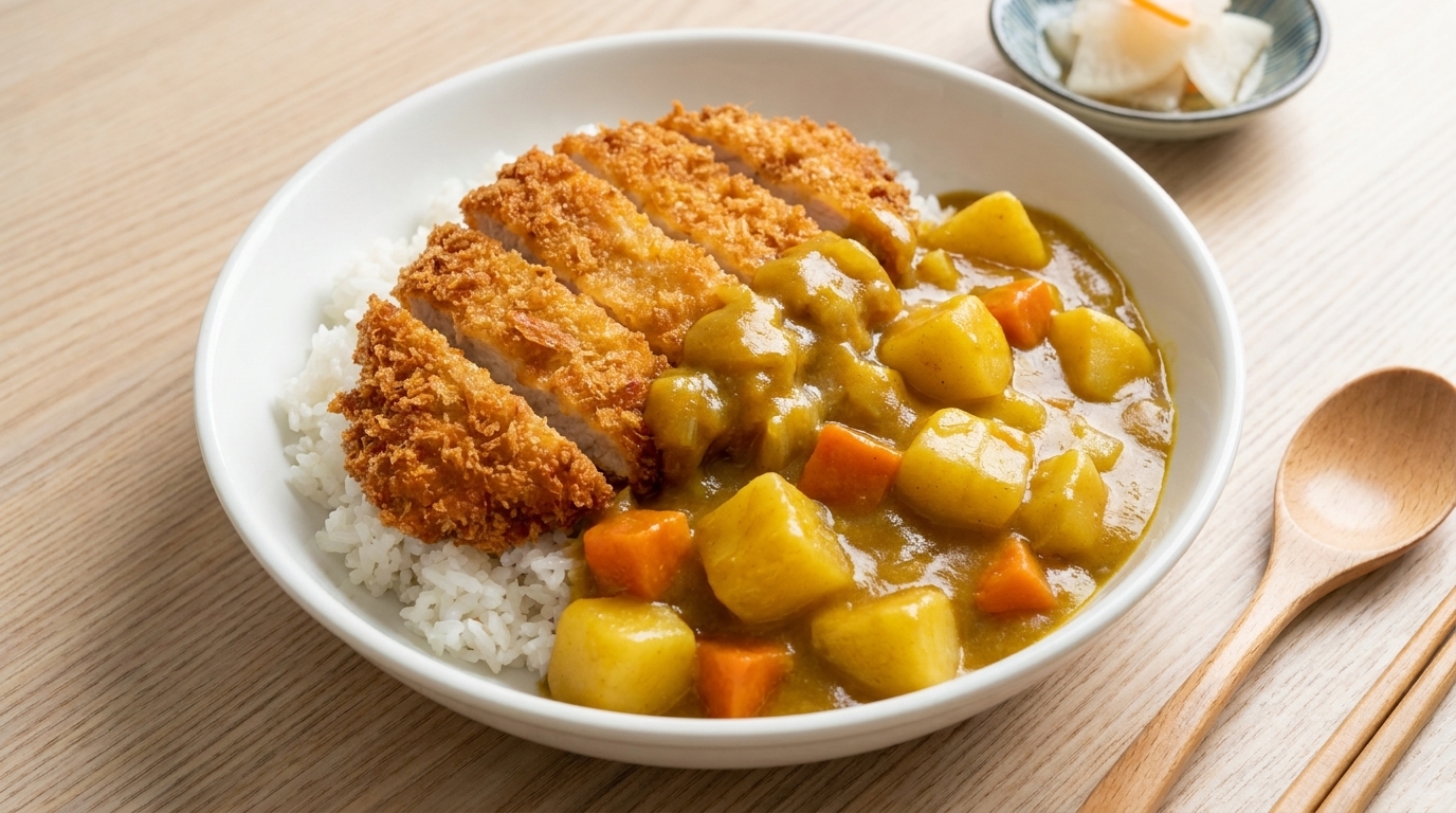 Poulet Katsu Curry Japonais Croustillant et son Riz