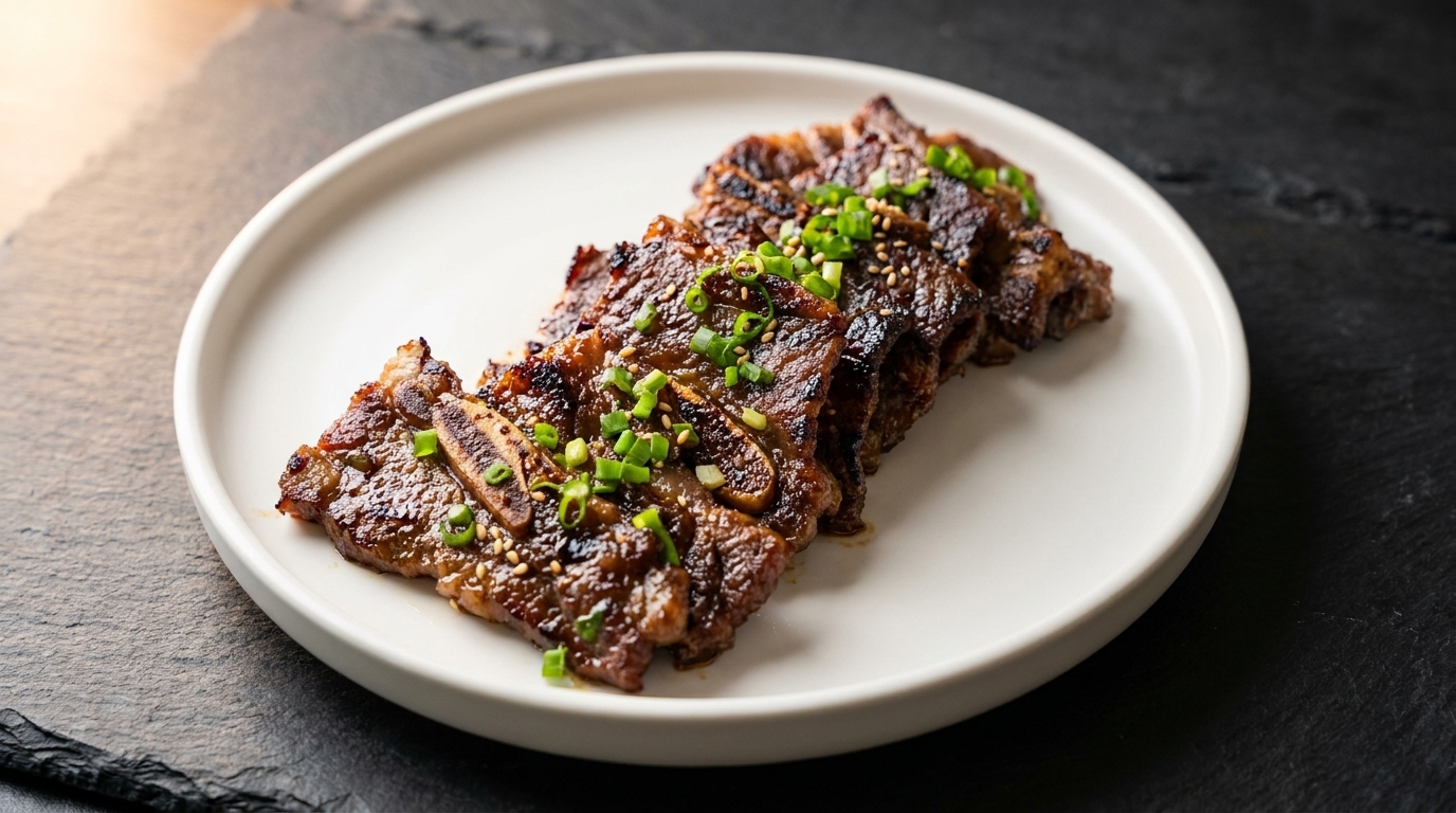 Authentique LA Galbi : Travers de Bœuf Marinés à la Coréenne