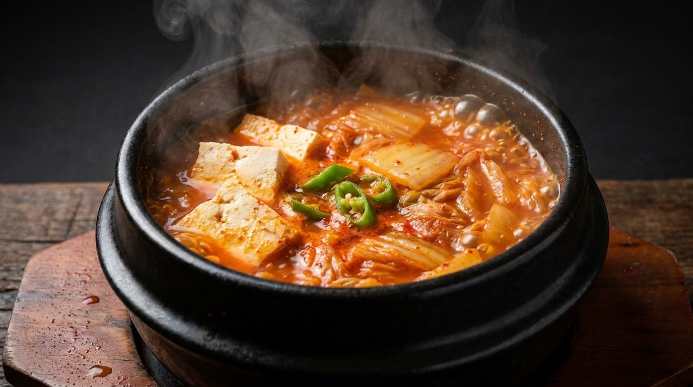 Kimchi-jjigae : Le ragoût de kimchi à la poitrine de porc