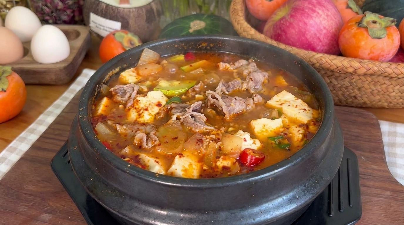 Doenjang-jjigae au Bœuf Gras : Le Ragoût Coréen à la Pâte de Soja