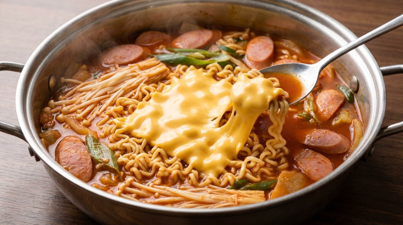 Authentique Budae Jjigae : Le Ragoût Coréen de l'Armée