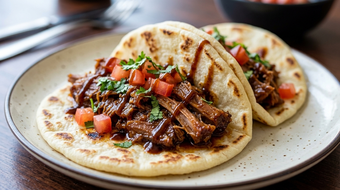 Tacos de porc effiloché à la mexicaine