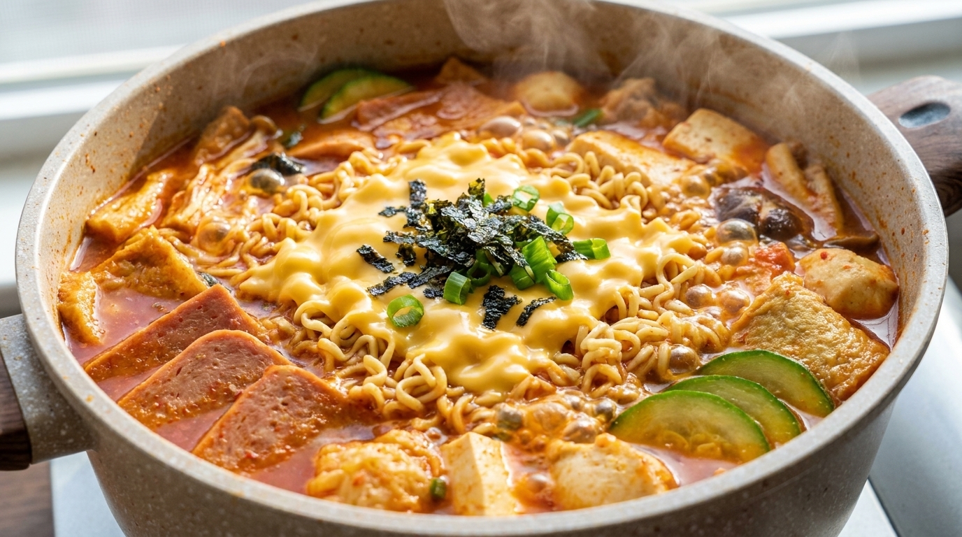 Ragoût militaire coréen classique (Budae-jjigae)