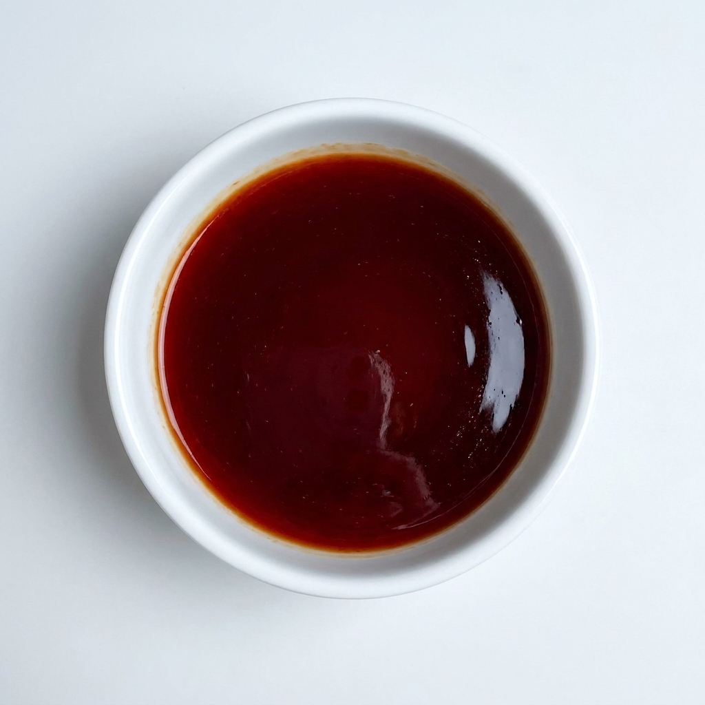 Le mélange de bouillon dans le bol blanc après avoir été chauffé au micro-ondes.
