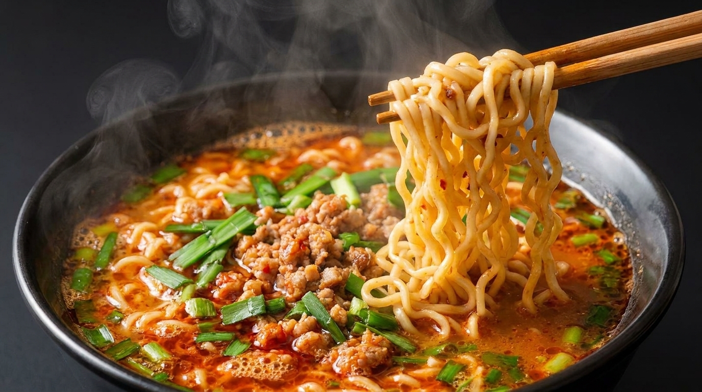 Ramen Savoureux au Beurre de Cacahuète