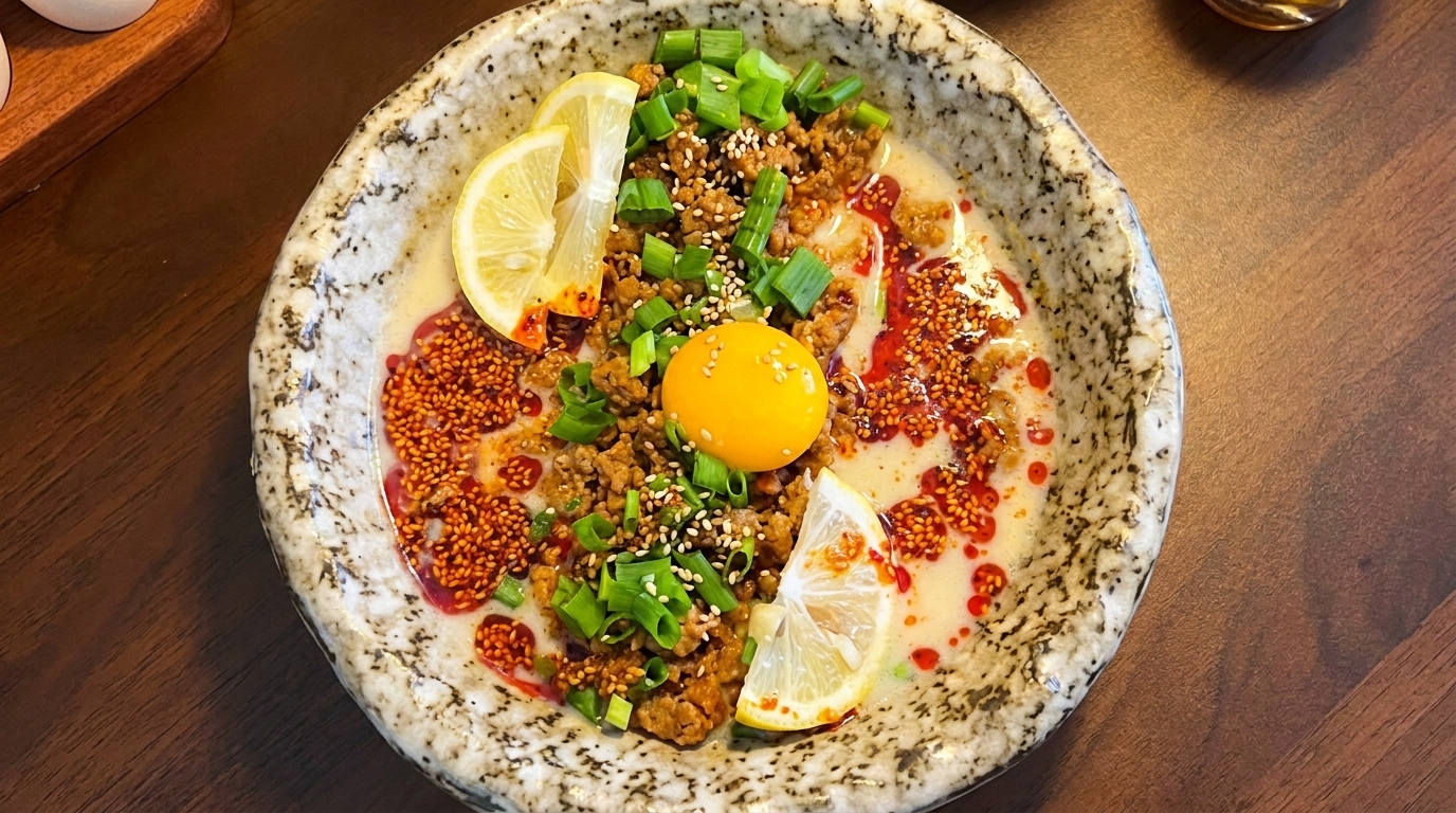 Ramen Crémeux au Lait de Soja et Miso