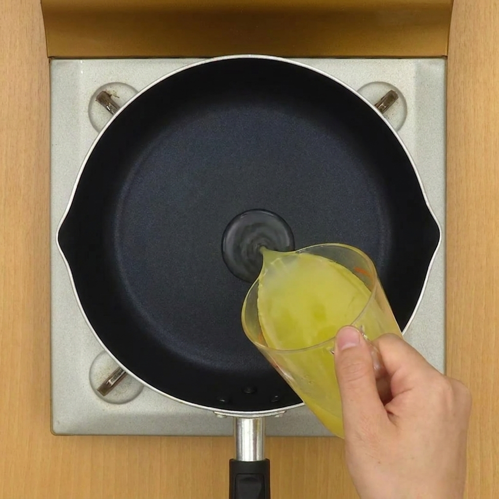 Bouillon de poulet et sel mijotant ensemble dans une poêle sur une plaque de cuisson.