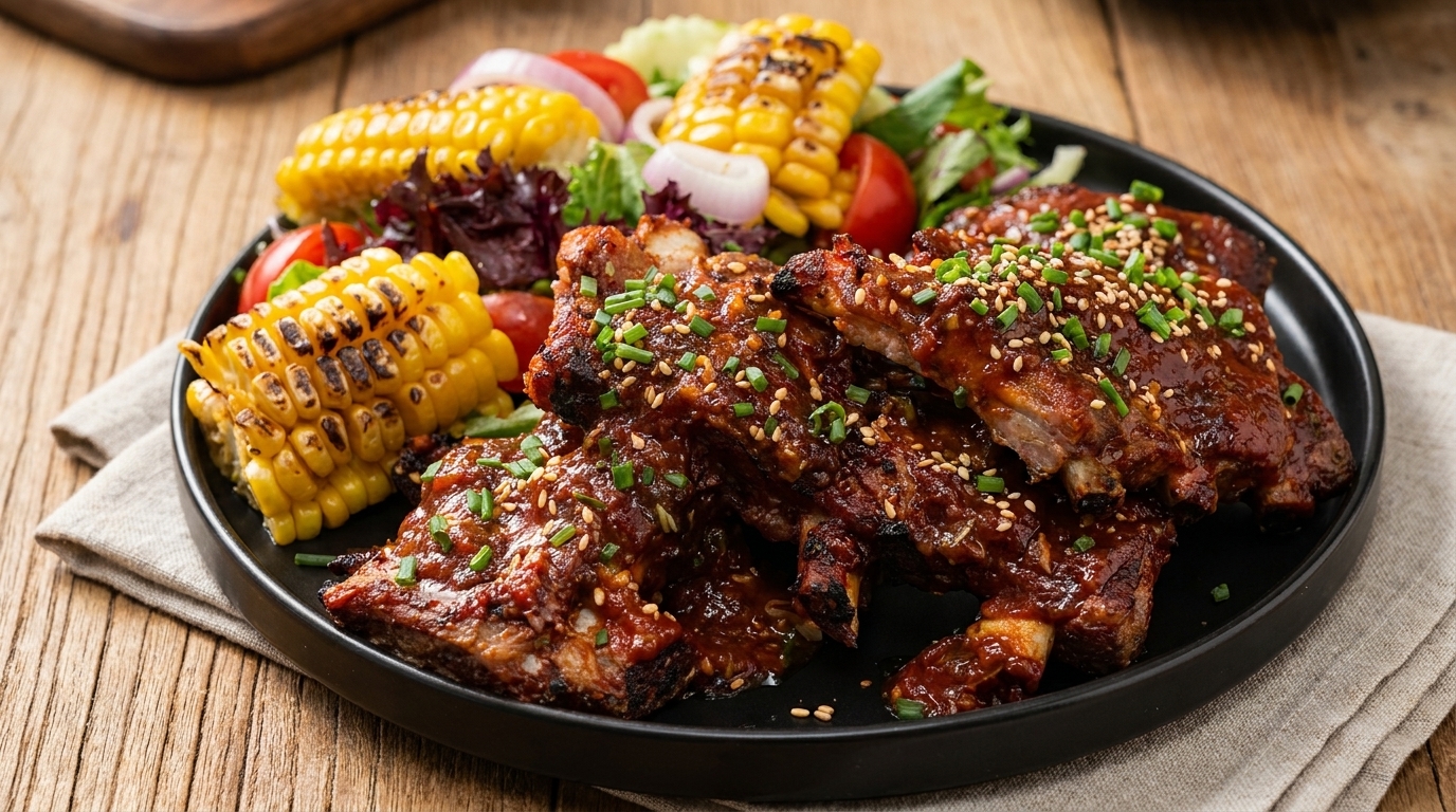 Travers de porc façon américaine au four
