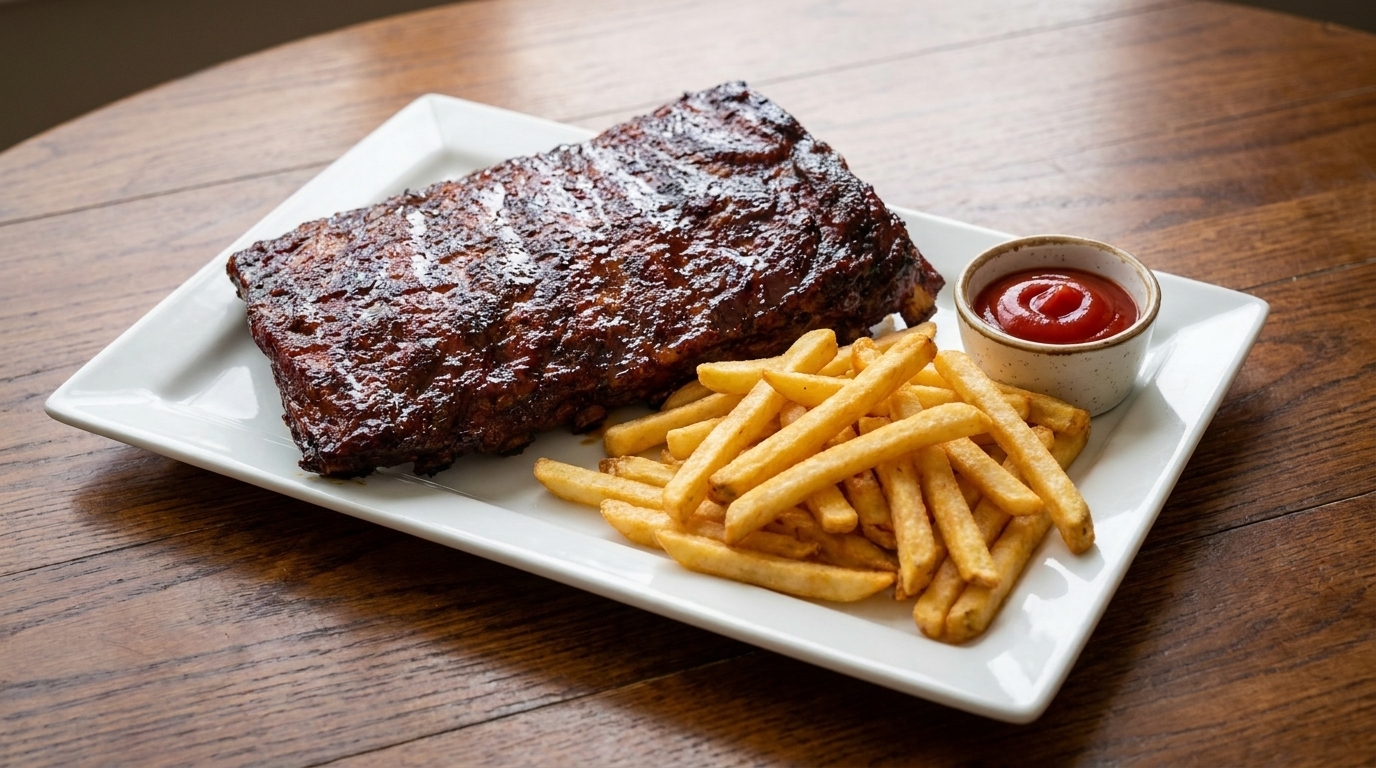 Travers de porc façon barbecue américain