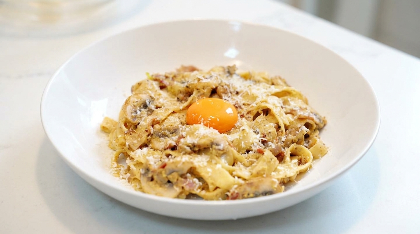 Pâtes au Jaune d'Œuf et à la Truffe Noire Façon Chef Étoilé