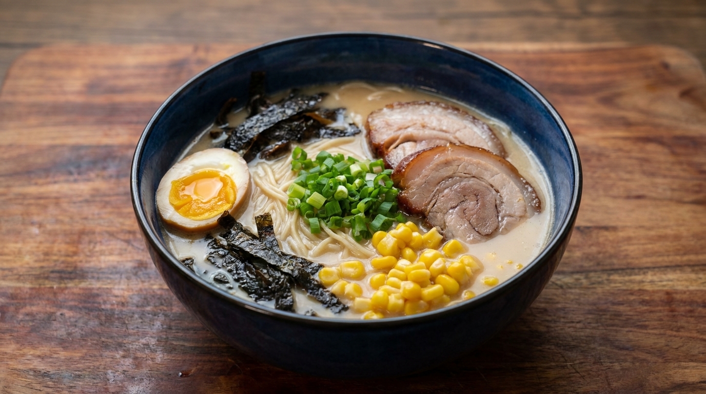 Ramen Tonkotsu Authentique au Porc Chashu Maison