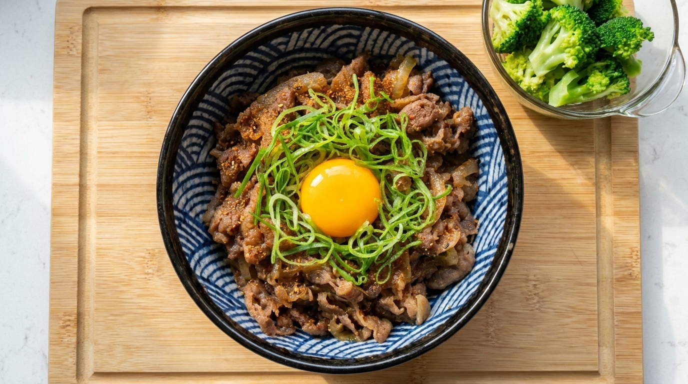 Bol de bœuf japonais classique (Gyudon)