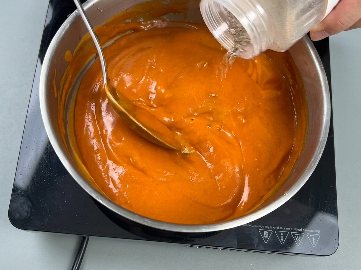 Sauce au curry rouge riche et savoureuse