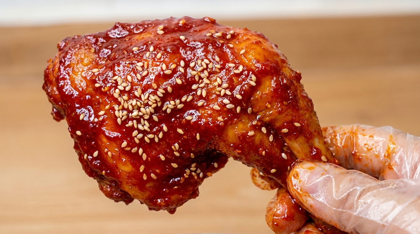 Poulet rôti à la coréenne faible en calories