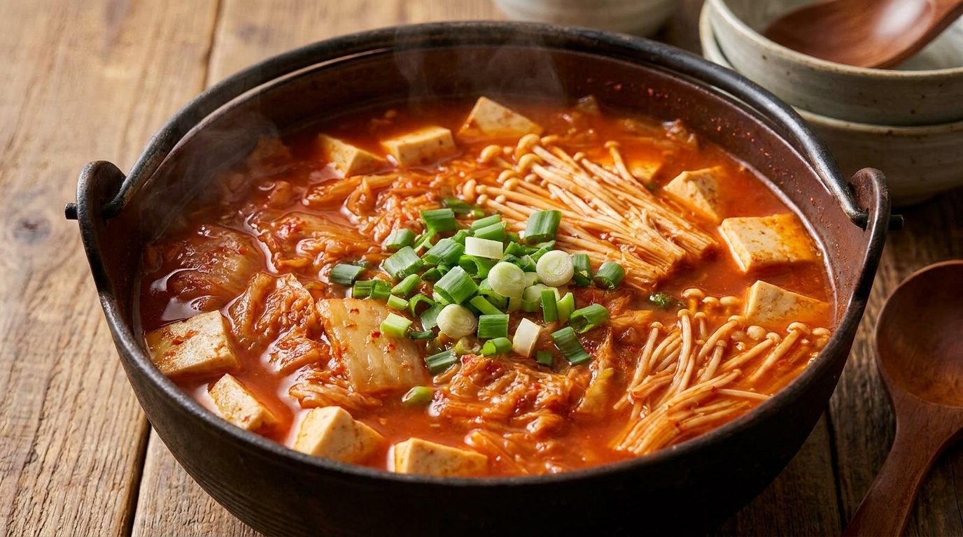 Kimchi Jjigae : La soupe coréenne traditionnelle au kimchi