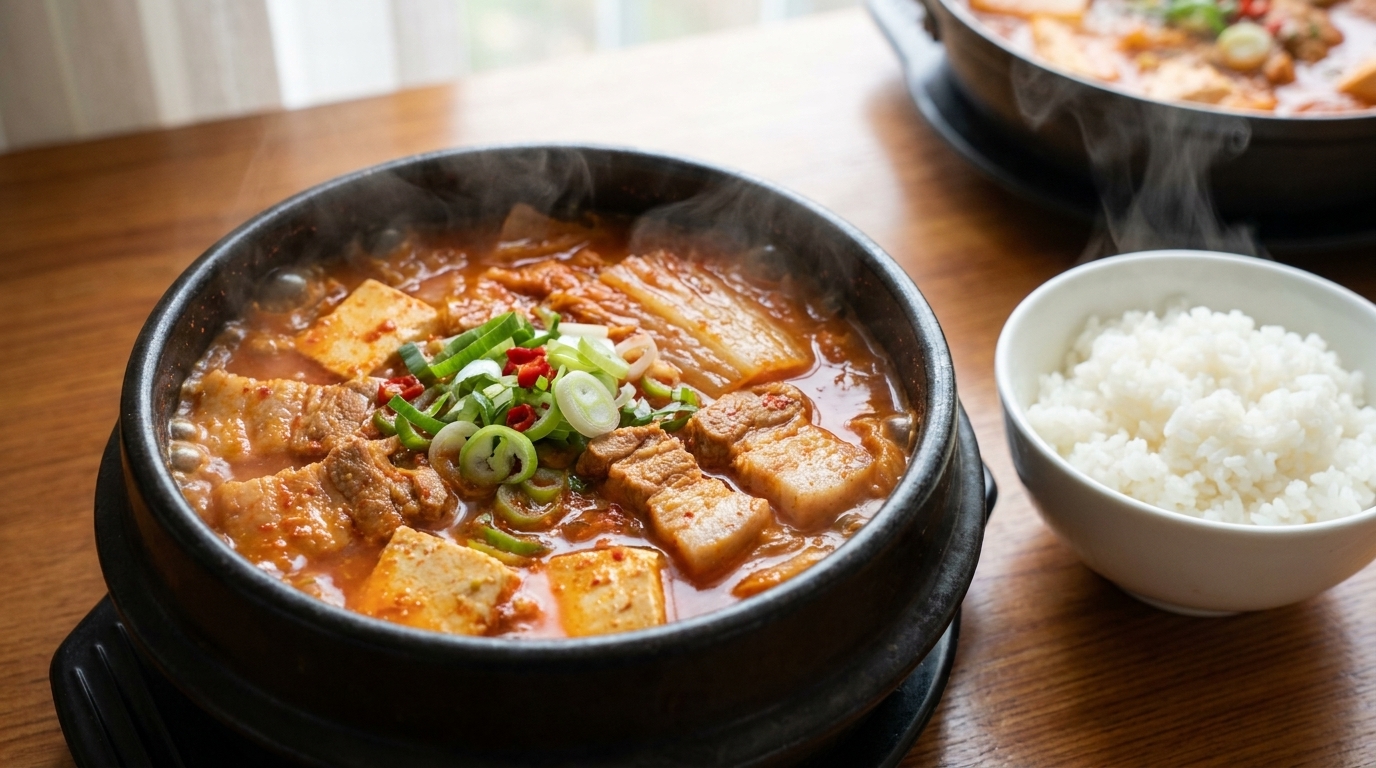 Kimchi Jjigae Traditionnel (Ragoût de Kimchi Coréen)
