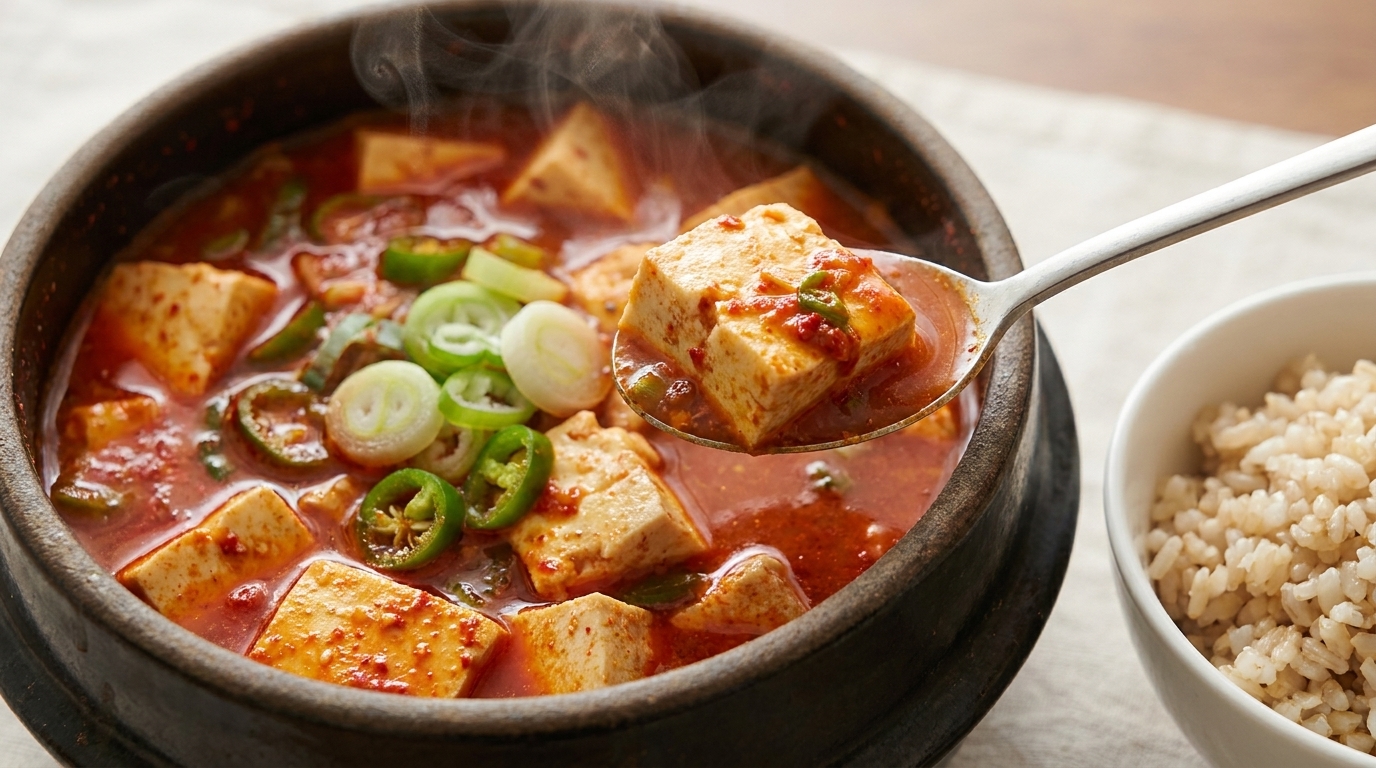 Ragoût de tofu soyeux coréen (Sundubu-jjigae)