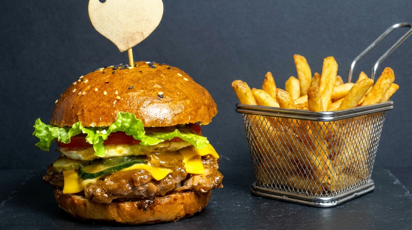 Burger Gourmet au Poulet Teriyaki