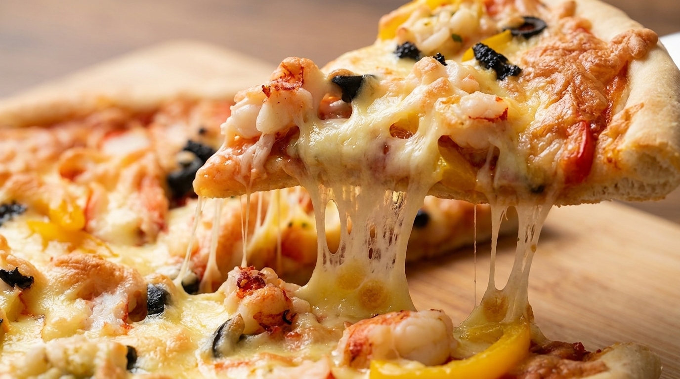 Pizza suprême au homard