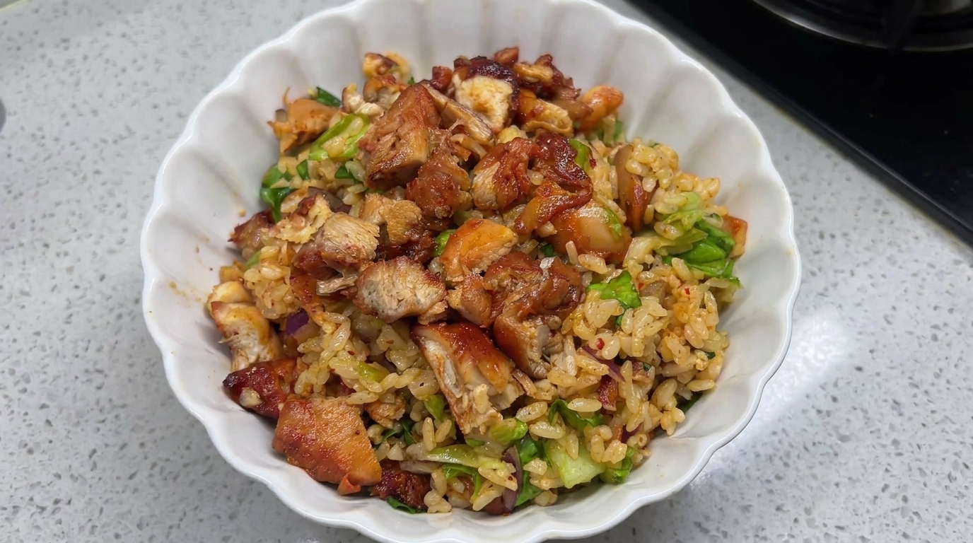 Bol de riz au poulet façon barbecue coréen