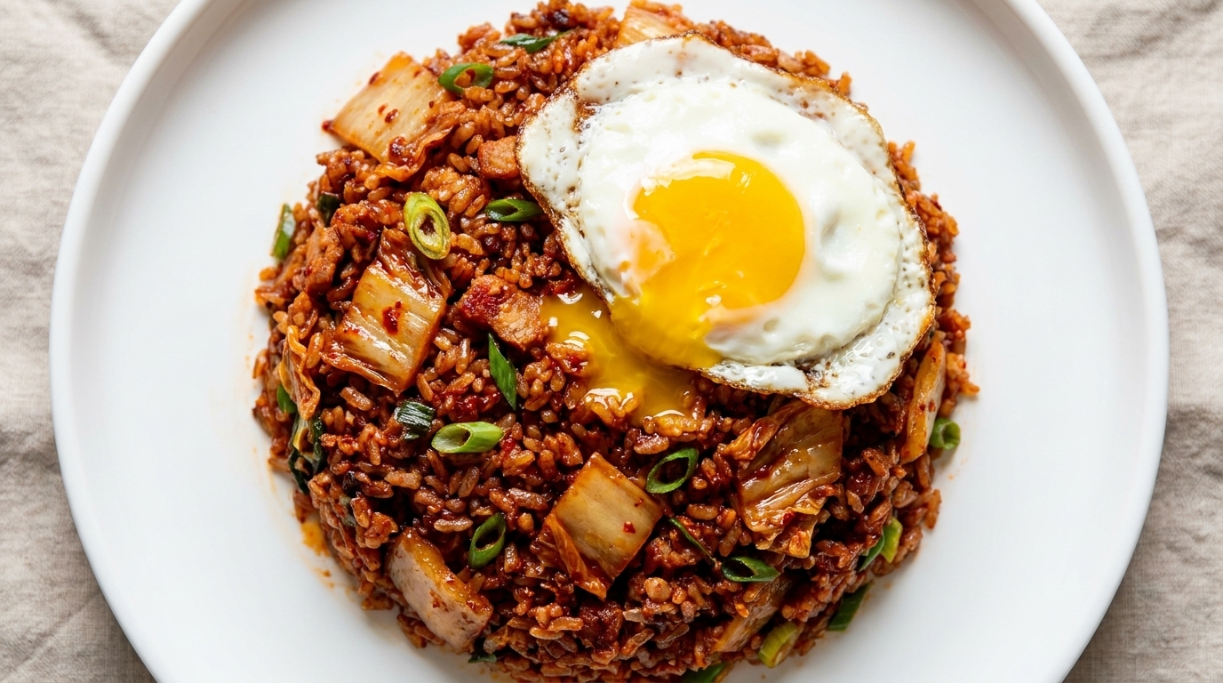 Riz sauté au kimchi coréen classique (Kimchi Bokkeumbap)