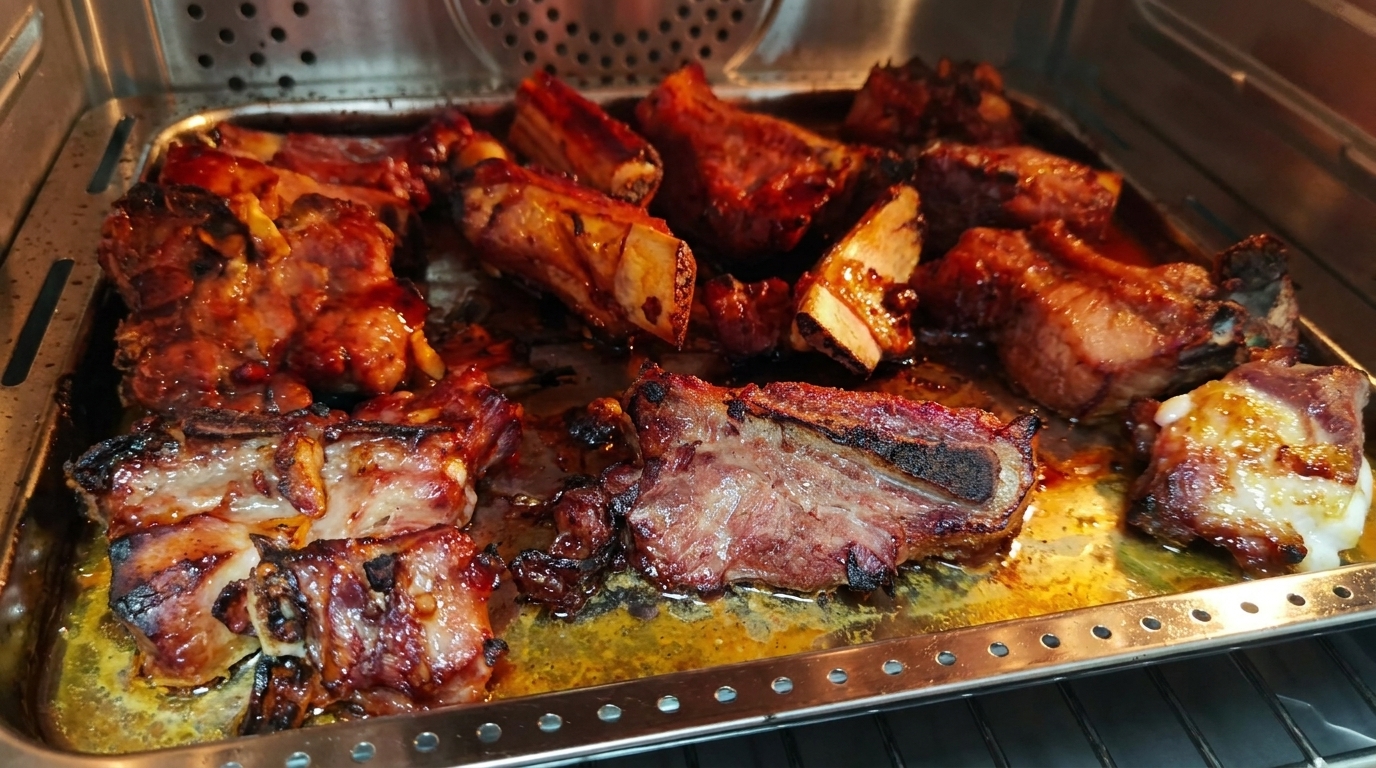Travers de Porc Rôtis Caramélisés au Miel